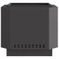 Preview: rauchfreier Feuer pit Schwarz 58x58x51 cm Stahl