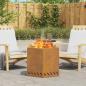 Preview: ARDEBO.de - Raucharmer Feuerstelle Sechseckig 58x58x51 cm Wetterfestes Stahl