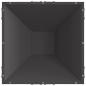 Preview: Feuerstelle Quadrat Schwarz 50x50x35 cm Stahl