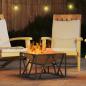 Preview: Feuerschale Quadrat 50x50x35 cm Wetterstahl