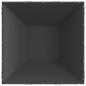 Preview: Feuerstelle Quadrat Schwarz 80x80x40 cm Stahl