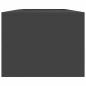 Preview: Feuerstelle mit Holzlager Schwarz 160x45x35 cm Stahl