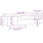Preview: TV-Schrank mit LED-Lichtern, Schwarz Eiche, 160x35x40 cm, Holzwerkstoff