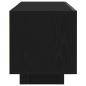 Preview: TV-Schrank mit LED-Lichtern, Schwarz Eiche, 160x35x40 cm, Holzwerkstoff