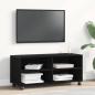 Preview: ARDEBO.de - TV-Schrank Schwarz 90x35x35 cm Holzwerkstoff