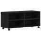 Preview: TV-Schrank Schwarz 90x35x35 cm Holzwerkstoff
