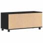 Preview: TV-Schrank Schwarz 90x35x35 cm Holzwerkstoff