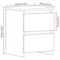 Preview: Nachttische mit Schubladen 2 Stk Schwarz Eiche 30x30x40 cm