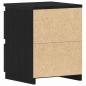 Preview: Nachttische mit Schubladen 2 Stk Schwarz Eiche 30x30x40 cm