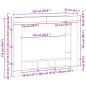Preview: TV Schrank Wandmontiert Artisan Eiche 152x22x113 cm