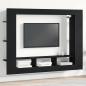 Preview: ARDEBO.de - TV-Schrank Wandmontiert Schwarz Eiche 152x22x113 cm