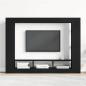 Preview: TV-Schrank Wandmontiert Schwarz Eiche 152x22x113 cm