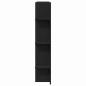 Preview: TV-Schrank Wandmontiert Schwarz Eiche 152x22x113 cm
