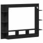 Preview: TV-Schrank Wandmontiert Schwarz Eiche 152x22x113 cm