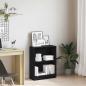 Preview: ARDEBO.de - Bücherregal Schwarz 60x24x76 cm aus Holzwerkstoff