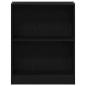 Preview: Bücherregal Schwarz 60x24x76 cm aus Holzwerkstoff