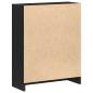Preview: Bücherregal Schwarz 60x24x76 cm aus Holzwerkstoff