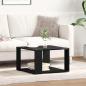 Preview: Couchtisch schwarz, Eichenholz, 85x55x31 cm, Holzwerkstoff