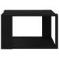 Preview: Couchtisch schwarz, Eichenholz, 85x55x31 cm, Holzwerkstoff