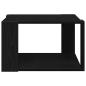 Preview: Couchtisch schwarz, Eichenholz, 85x55x31 cm, Holzwerkstoff