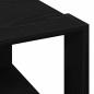 Preview: Couchtisch schwarz, Eichenholz, 85x55x31 cm, Holzwerkstoff