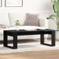 Preview: ARDEBO.de - Couchtisch in Schwarz mit Eiche, 102x50x35 cm aus Holzwerkstoff