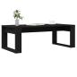 Preview: Couchtisch in Schwarz mit Eiche, 102x50x35 cm aus Holzwerkstoff