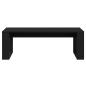 Preview: Couchtisch in Schwarz mit Eiche, 102x50x35 cm aus Holzwerkstoff