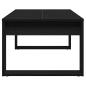 Preview: Couchtisch in Schwarz mit Eiche, 102x50x35 cm aus Holzwerkstoff
