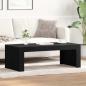 Preview: ARDEBO.de - Couchtisch Schwarz Eiche 102x50x35 cm Holzwerkstoff