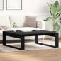 Preview: ARDEBO.de - Couchtisch Schwarz Eiche 100x100x35 cm Holzwerkstoff