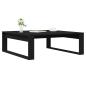 Preview: Couchtisch Schwarz Eiche 100x100x35 cm Holzwerkstoff