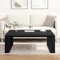 Preview: Couchtisch Schwarz Eiche 100x100x35 cm Holzwerkstoff