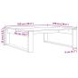 Preview: Couchtisch Schwarz Eiche 100x100x35 cm Holzwerkstoff