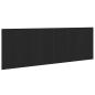 Preview: Schwarzes Eichenwandkopfteile 240x1.5x80 cm Aus Holzwerkstoff