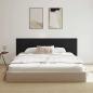 Preview: Schwarzes Eichenwandkopfteile 240x1.5x80 cm Aus Holzwerkstoff