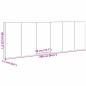 Preview: Schwarzes Eichenwandkopfteile 240x1.5x80 cm Aus Holzwerkstoff