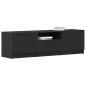 Preview: TV-Schrank - Schwarzes Eichenholz - 140x35x40 cm - Aus Holzwerkstoff gefertigt