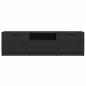 Preview: TV-Schrank - Schwarzes Eichenholz - 140x35x40 cm - Aus Holzwerkstoff gefertigt