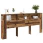 Preview: Kopfteile Schrank Altholz 220x18,5x104,5 cm