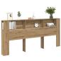 Preview: Kopfteil Schrank Artisan Eiche 220x18,5x104,5 cm
