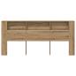 Preview: Kopfteil Schrank Artisan Eiche 220x18,5x104,5 cm