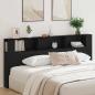 Preview: ARDEBO.de - Kopfteilschrank Schwarze Eiche 220x18,5x104,5 cm