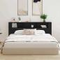 Preview: Kopfteilschrank Schwarze Eiche 220x18,5x104,5 cm