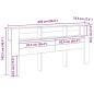 Preview: Kopfteilschrank Schwarze Eiche 220x18,5x104,5 cm