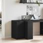 Preview: Schreibtischschrank in Schwarz Eiche - 33x50x75 cm - Hergestellt aus Werkstoff