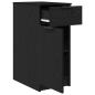 Preview: Schreibtischschrank in Schwarz Eiche - 33x50x75 cm - Hergestellt aus Werkstoff