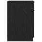 Preview: Schreibtischschrank in Schwarz Eiche - 33x50x75 cm - Hergestellt aus Werkstoff