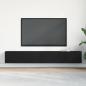 Preview: TV-Schränke 2er Set Schwarz Eiche 100x30x30 cm Holzfaser