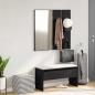 Preview: ARDEBO.de - Flurmöbelset in Schwarz-Eiche Beschichtetem Holz